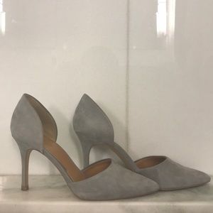 J. Crew Lana d’Orsay heels in grey - Sz 8